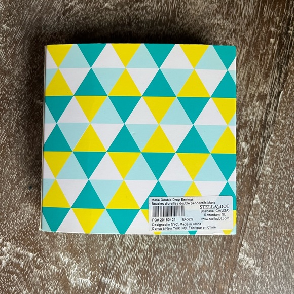 Stella & Dot Marie double drop earrings - Picture 4 of 6